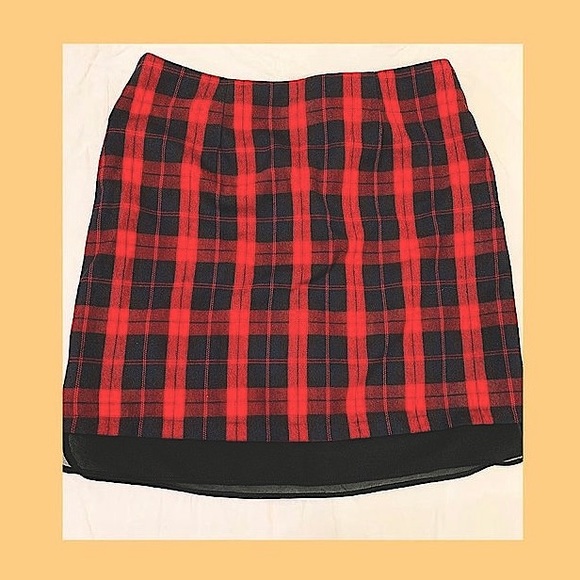 Checked Skirt